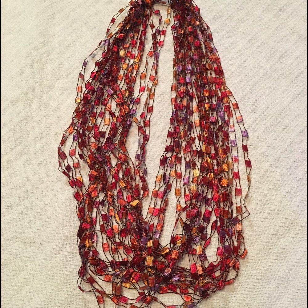 Red Woven Necklace